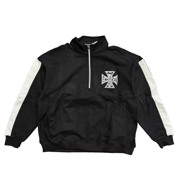 Mixed Emotions Quarter Zip Jacket Black