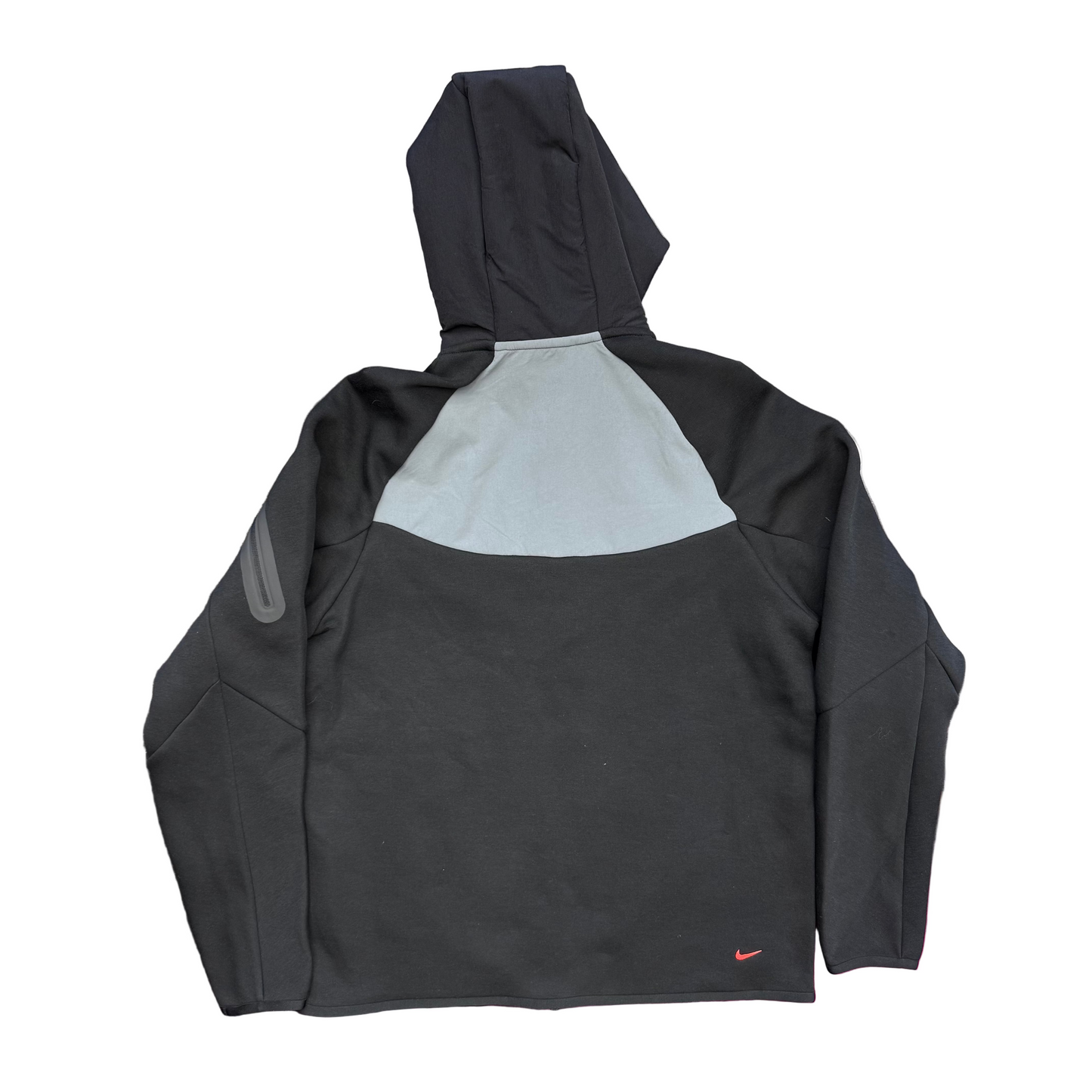 Nike Tech Fleece Windrunner Zip-Up Jacket Black Bright Crimson