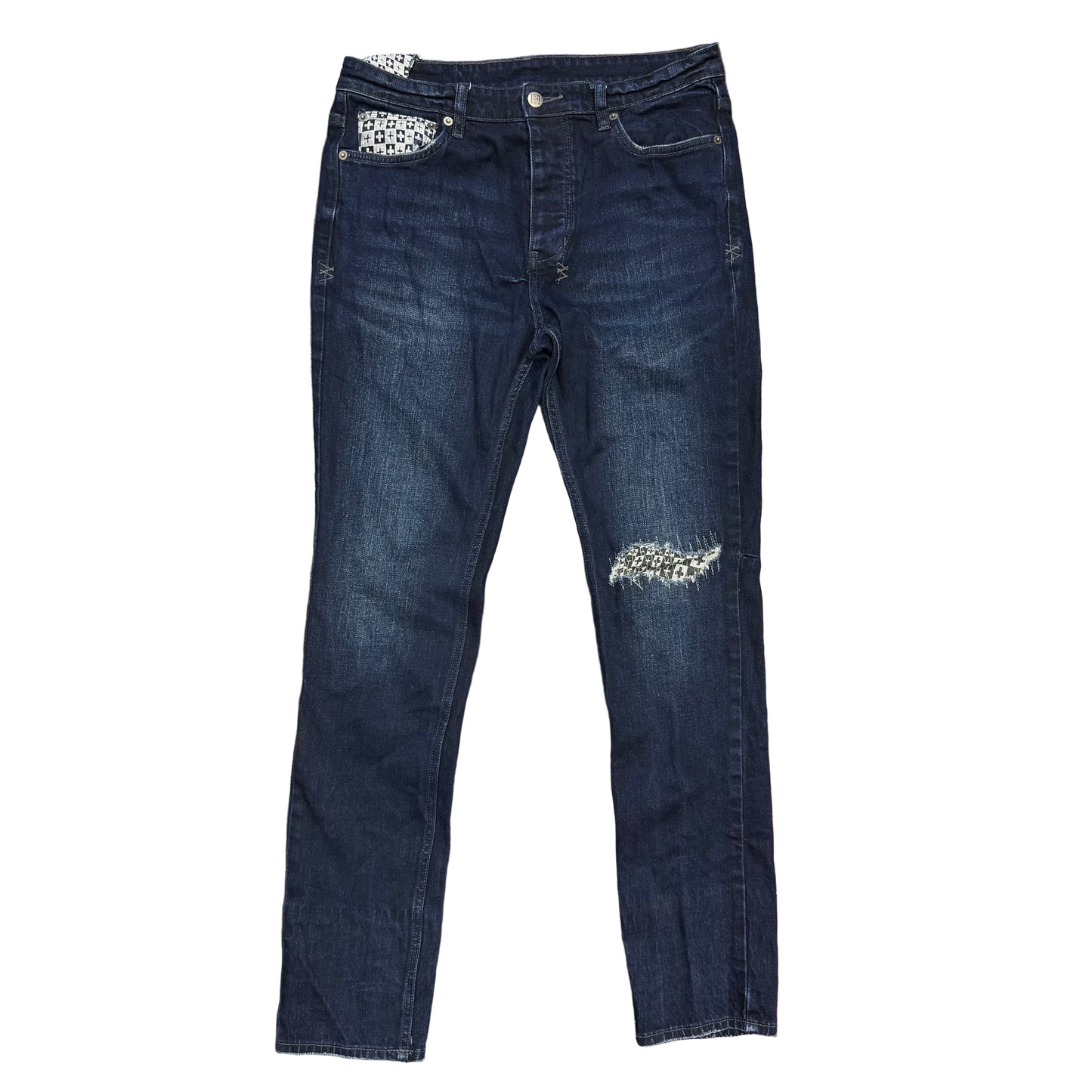 Ksubi Chitch Check Out Denim Jeans Blue