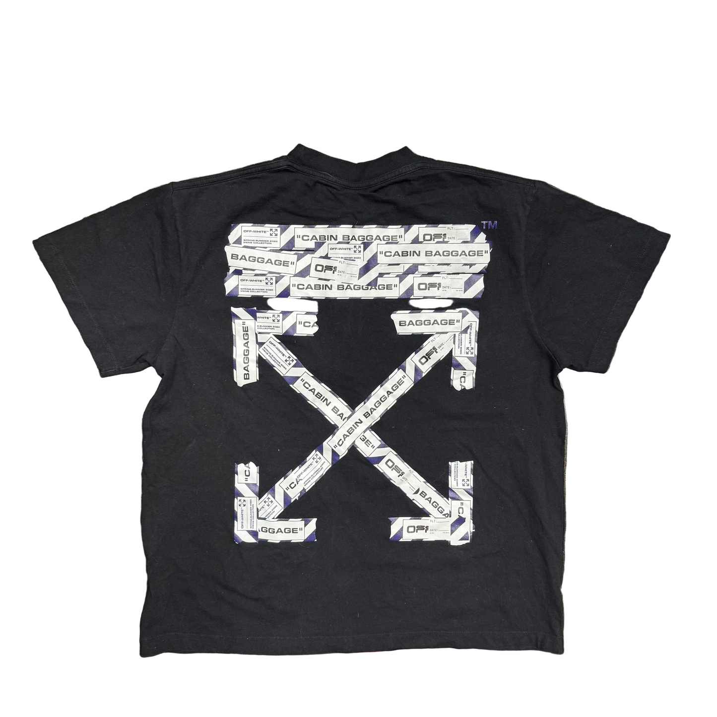 Off-White Airport Tape Oversize Tee Black