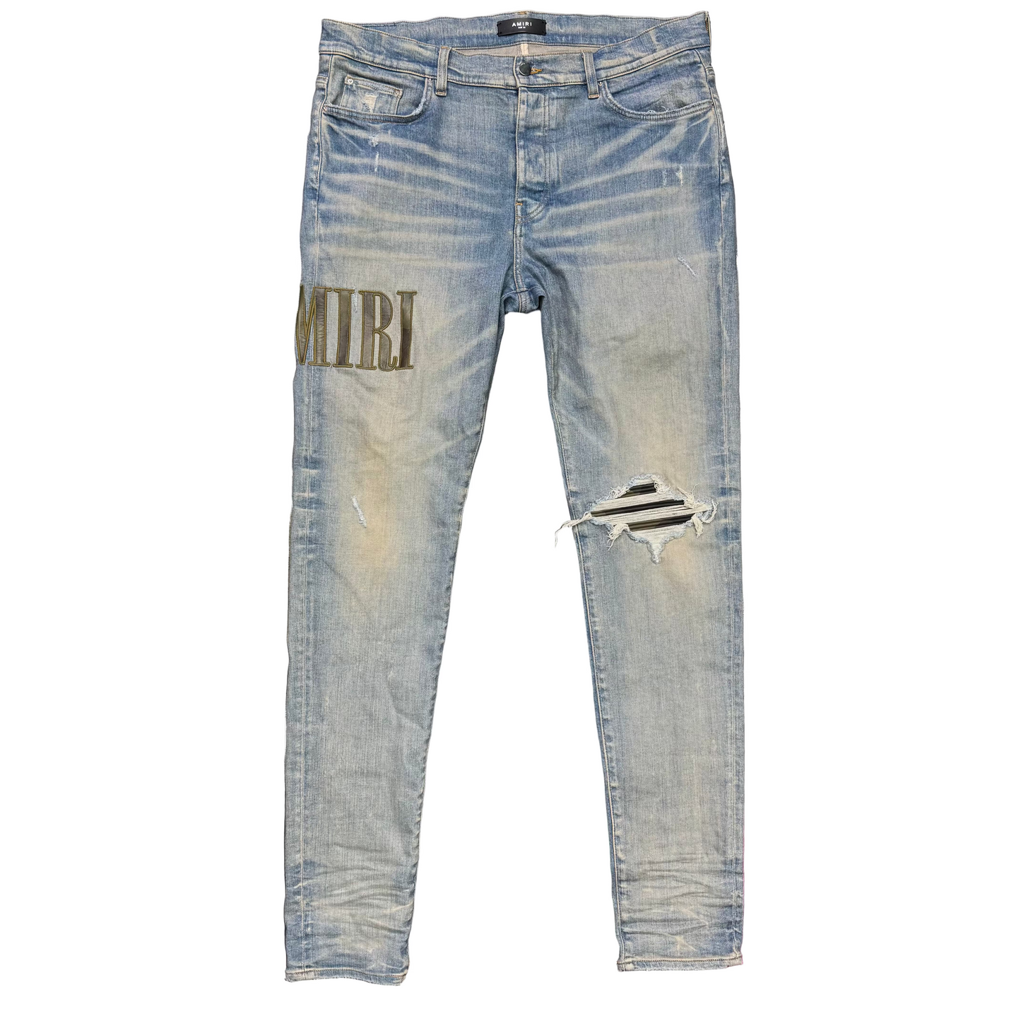 Amiri Core Appliqué Jean Clay Indigo
