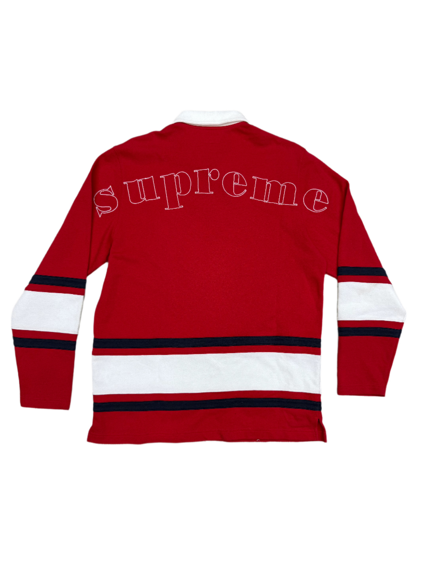 Supreme Half Zip Rugby Red Shirt