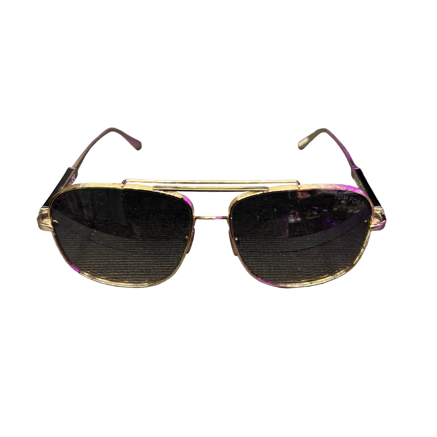 Tom Ford Gold Tone Jude Square Sunglasses