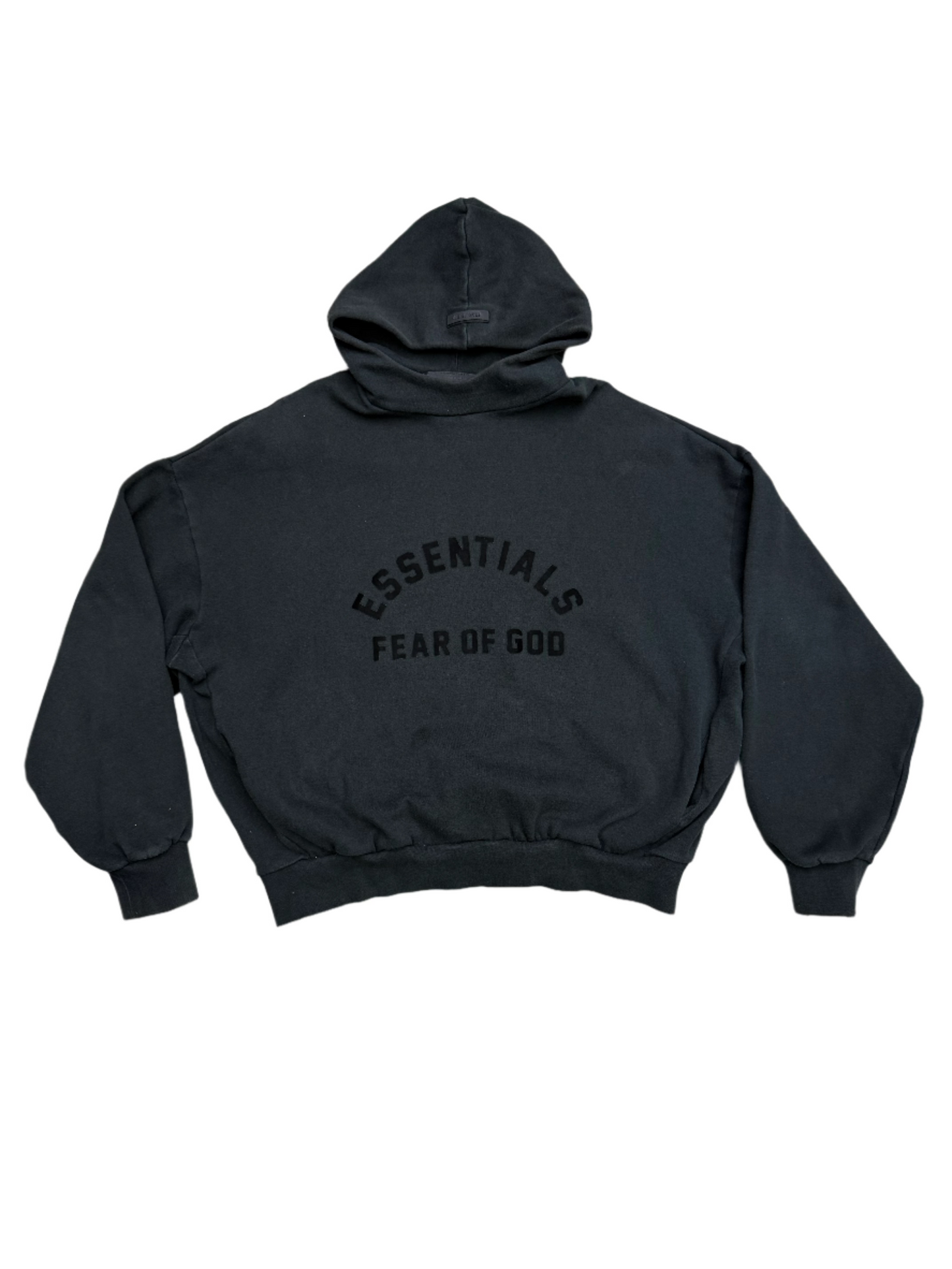Essentials Fear of God Jet Black Hoodie