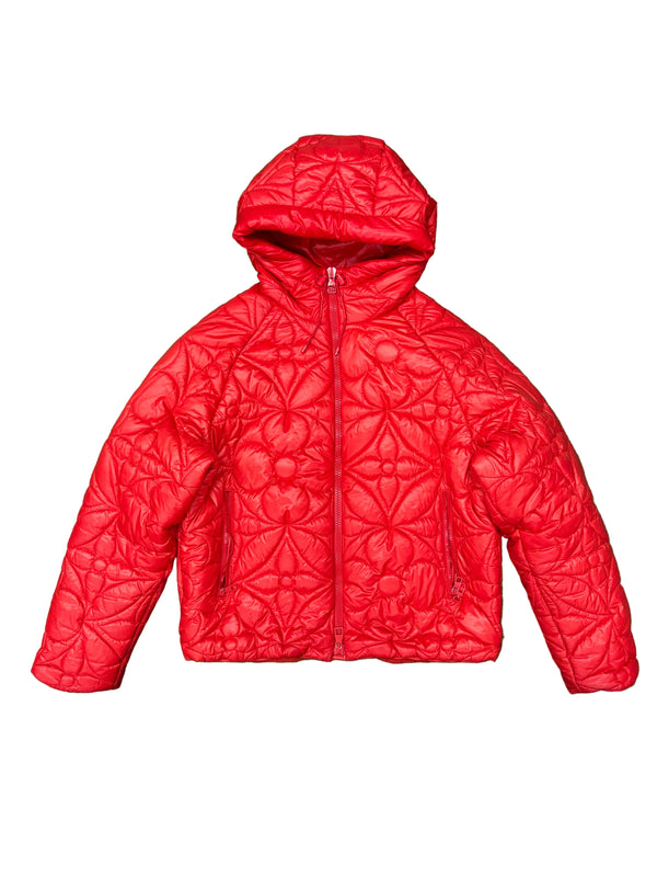 Louis Vuitton LV Monogram Puffer Coat Red