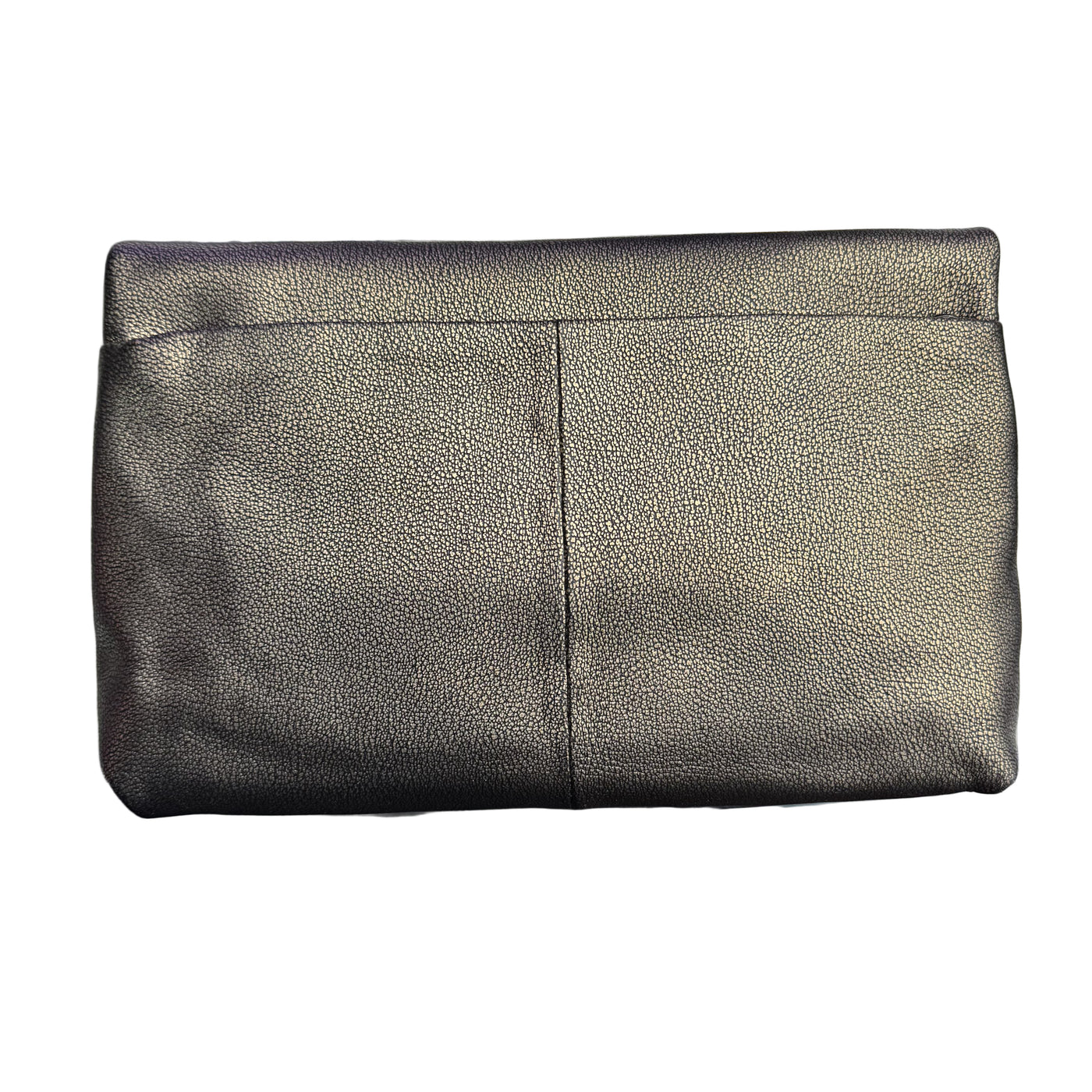 Coach Restored Turnlock Clutch Metallic Leather