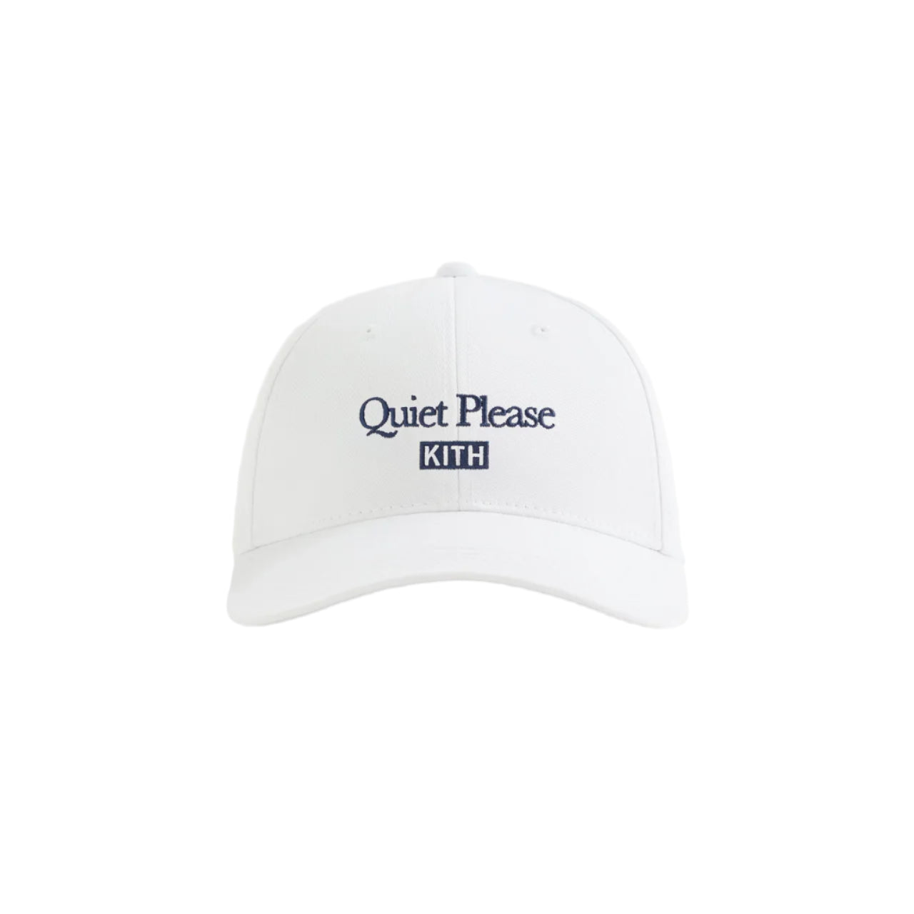 Kith x WIlson Twill Aaron Cap Dad Hat White