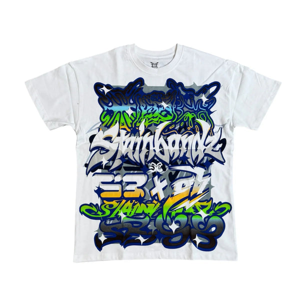 SB Studios Logos T-Shirt Blue Green
