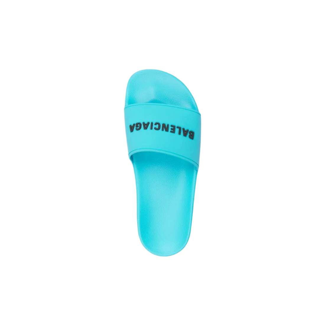 Balenciaga Pool Slides Turquoise Black
