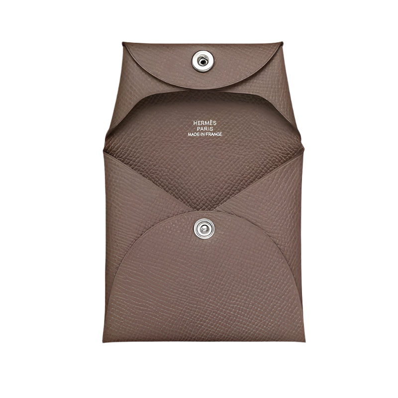 Hermes Bastia Change Purse Étoupe