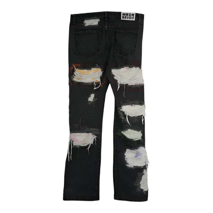 Who Decides War Crimson Fusion Jeans Black Multicolor