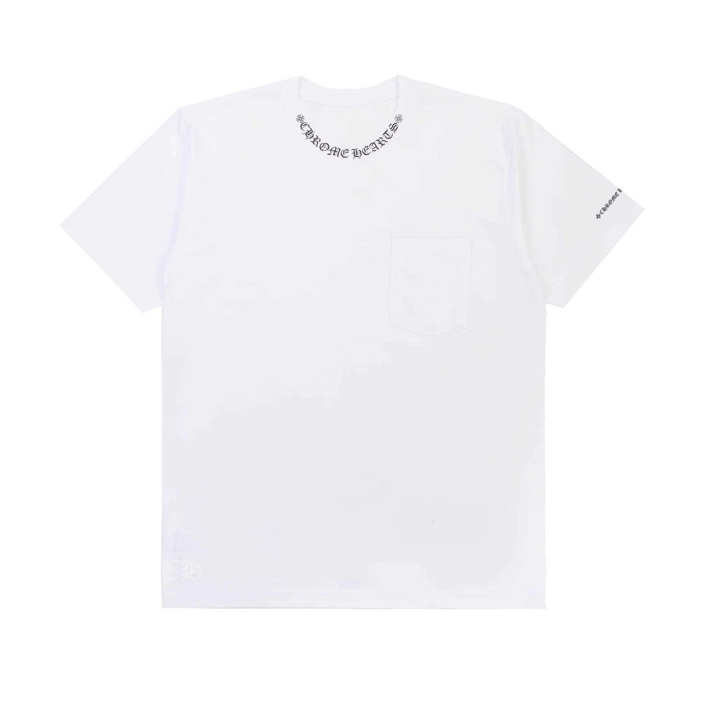 Chrome Hearts Neck logo Tee White Black