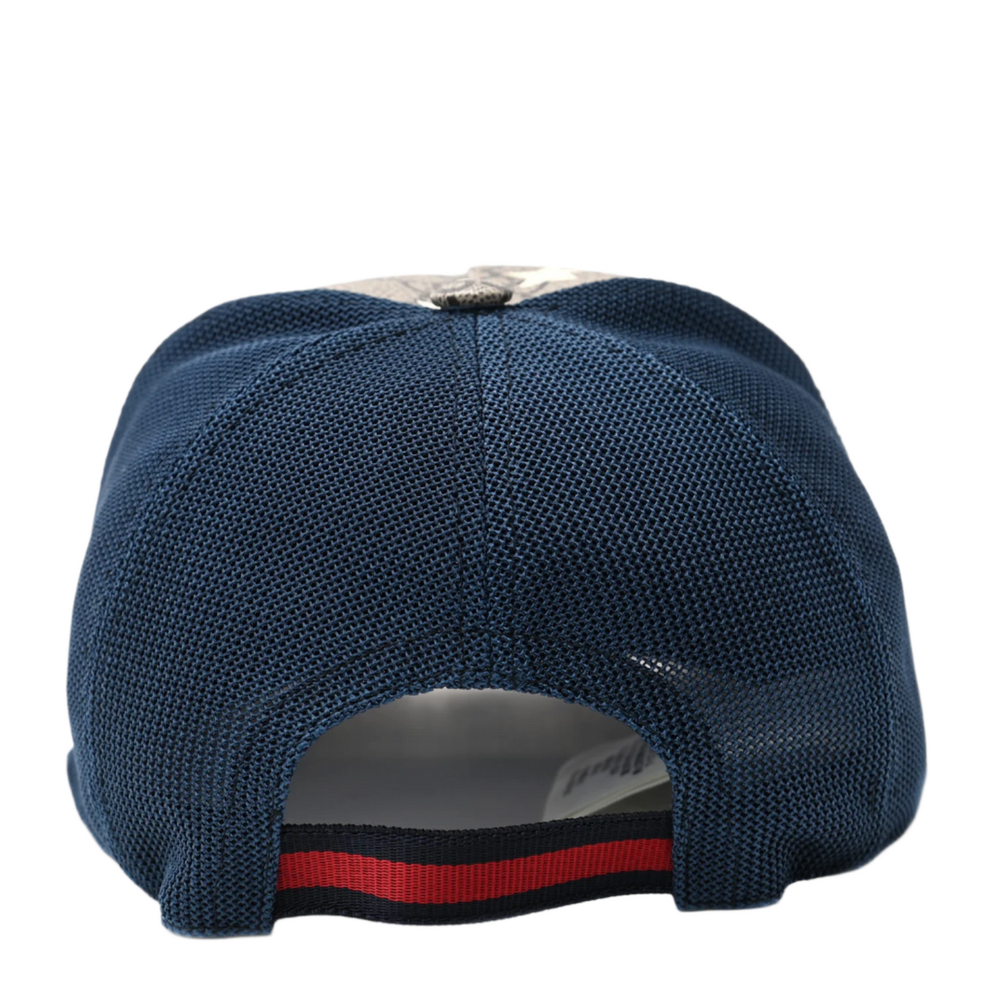 Gucci GG Supreme Monogram Stars Baseball Hat Beige Blue