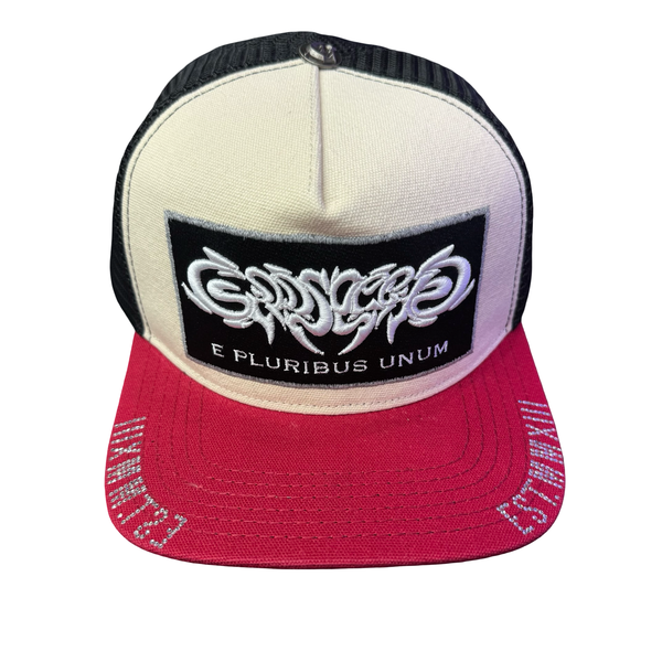 Godspeed E Pluribus Trucker Hat White & Red