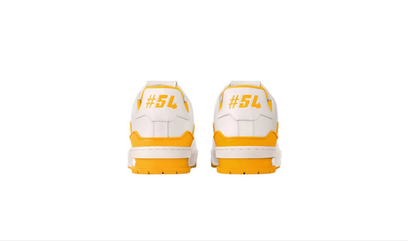 LV Trainer White Yellow Script