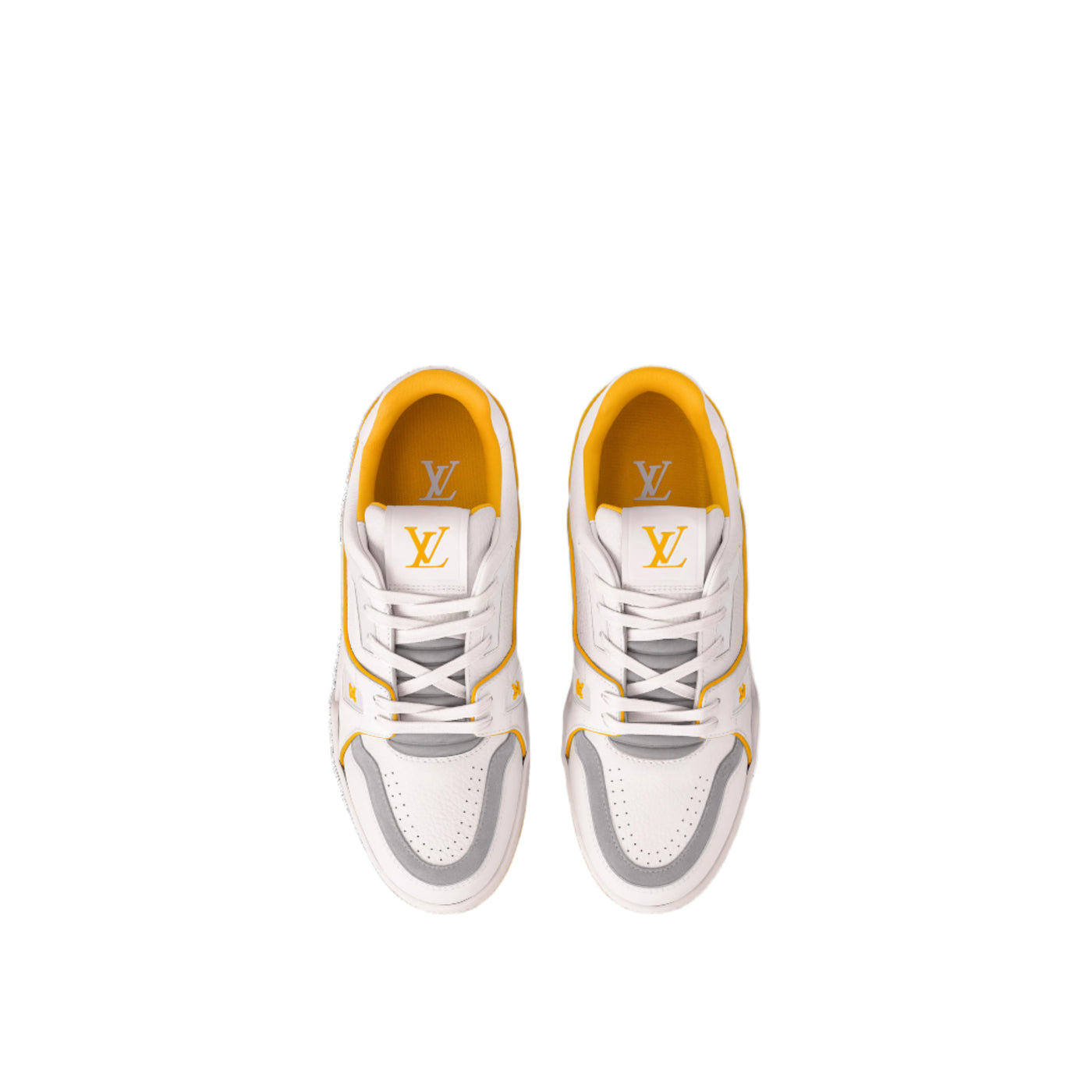 LV Trainer White Yellow Script