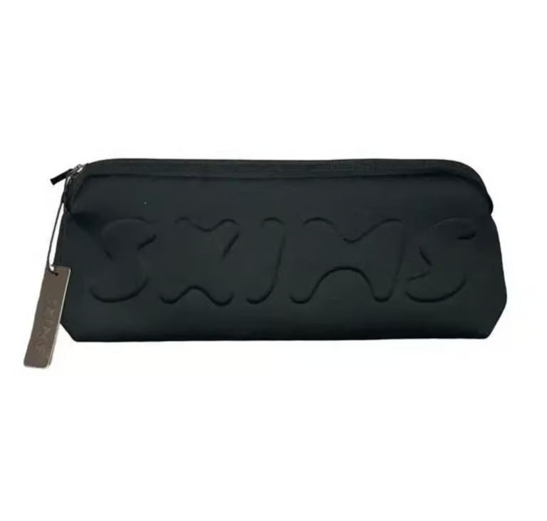 SKIMS Neoprene Zip Clutch Bag Black