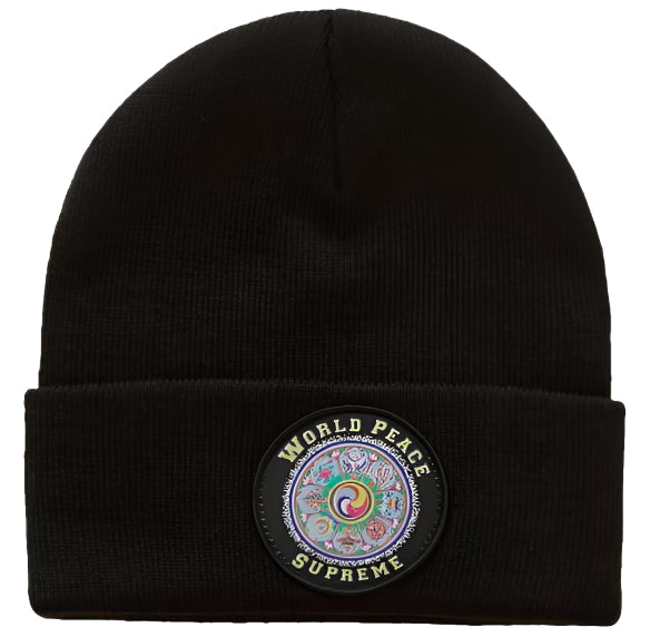 Supreme World Peace Beanie Black