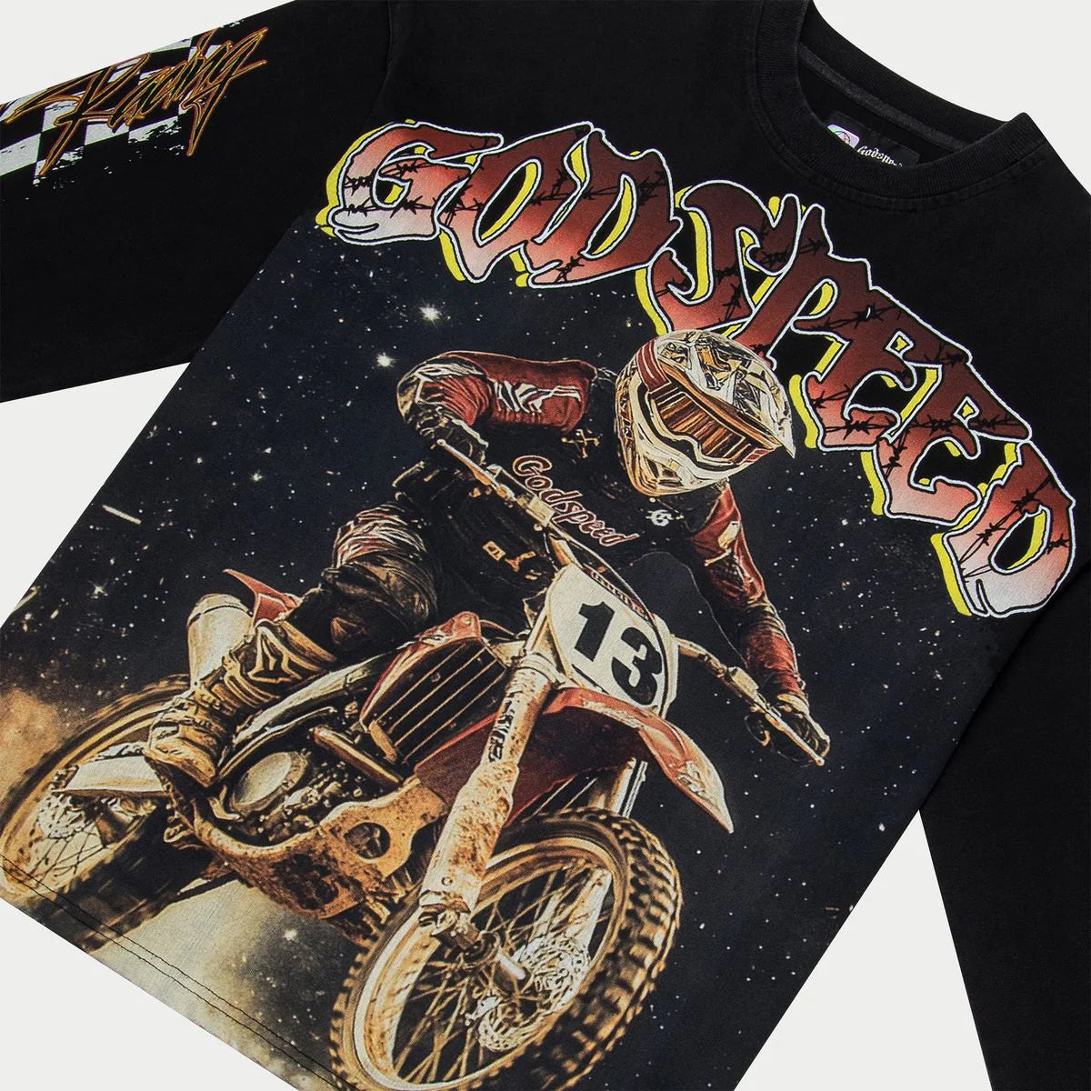 Godspeed 'Full Throttle' L/S Black Tee