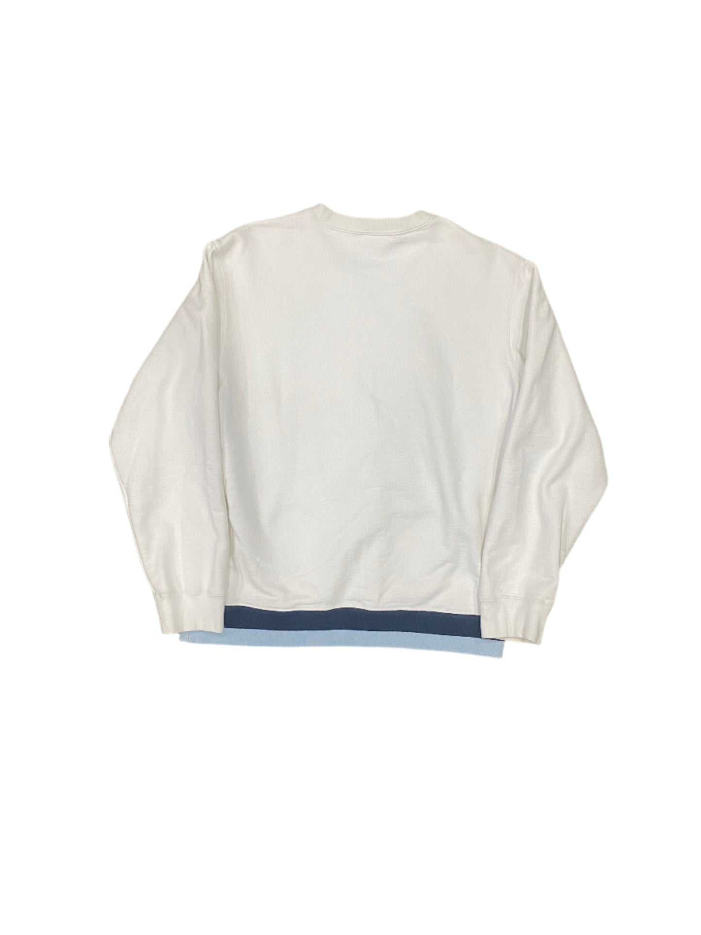 Supreme Rib Stripe Crewneck White