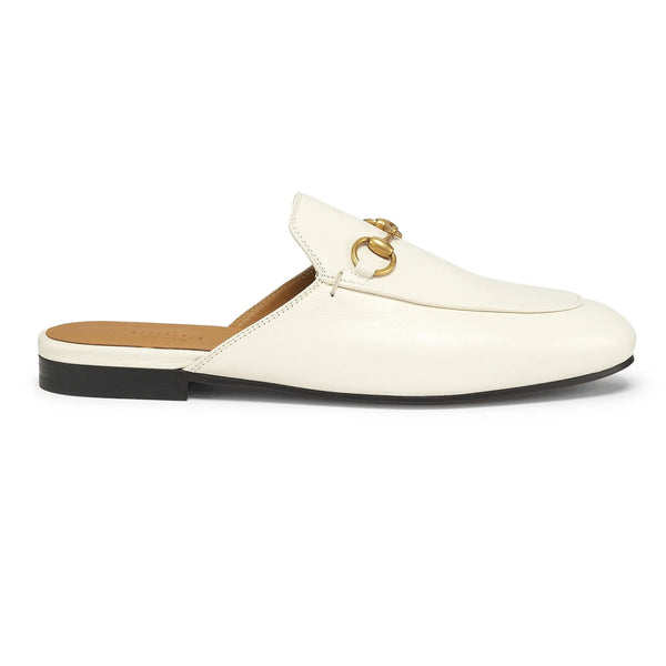 Gucci Princetown Leather Slipper Mystic White
