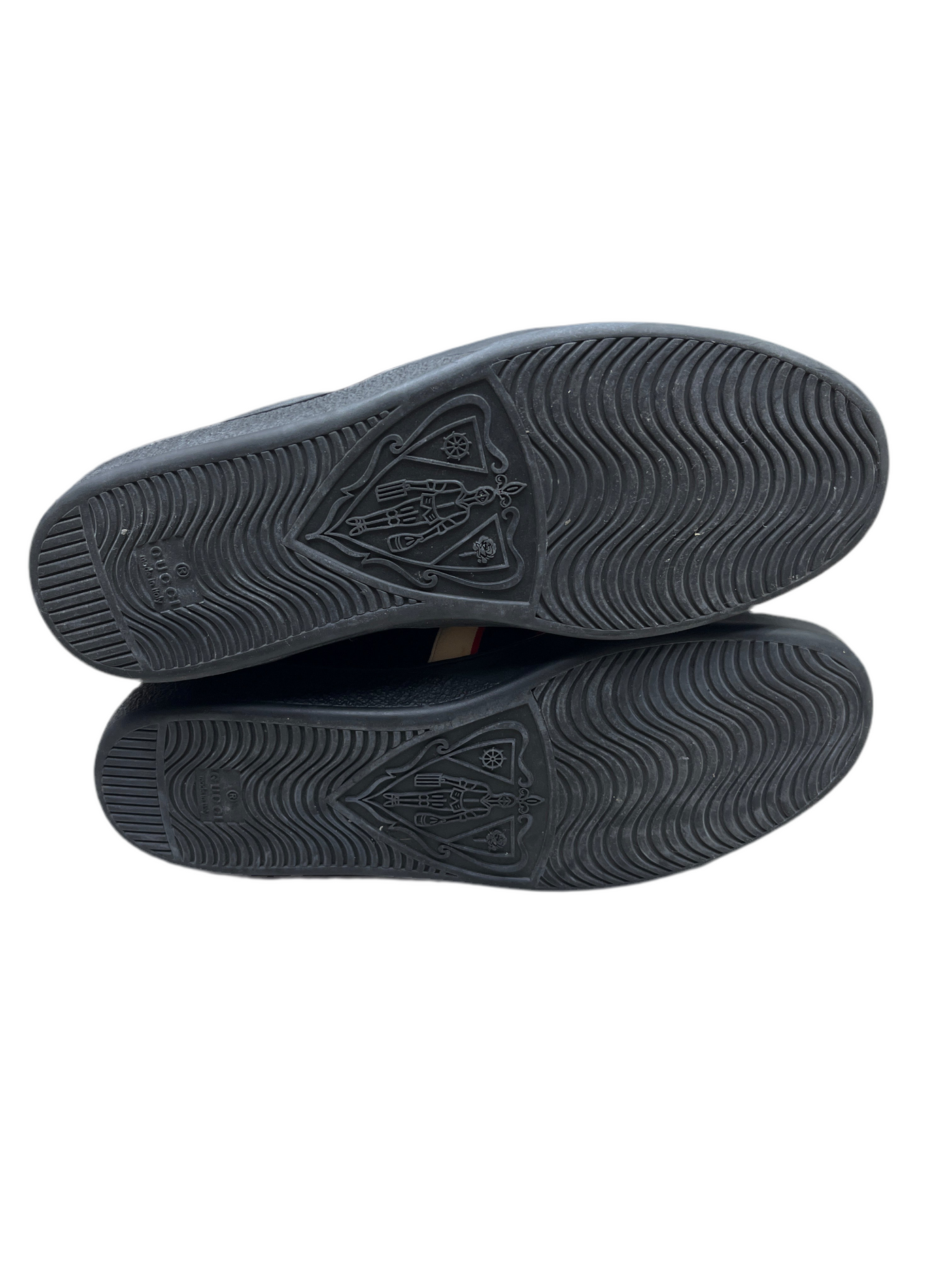 Gucci Ace Stripe Leather Black