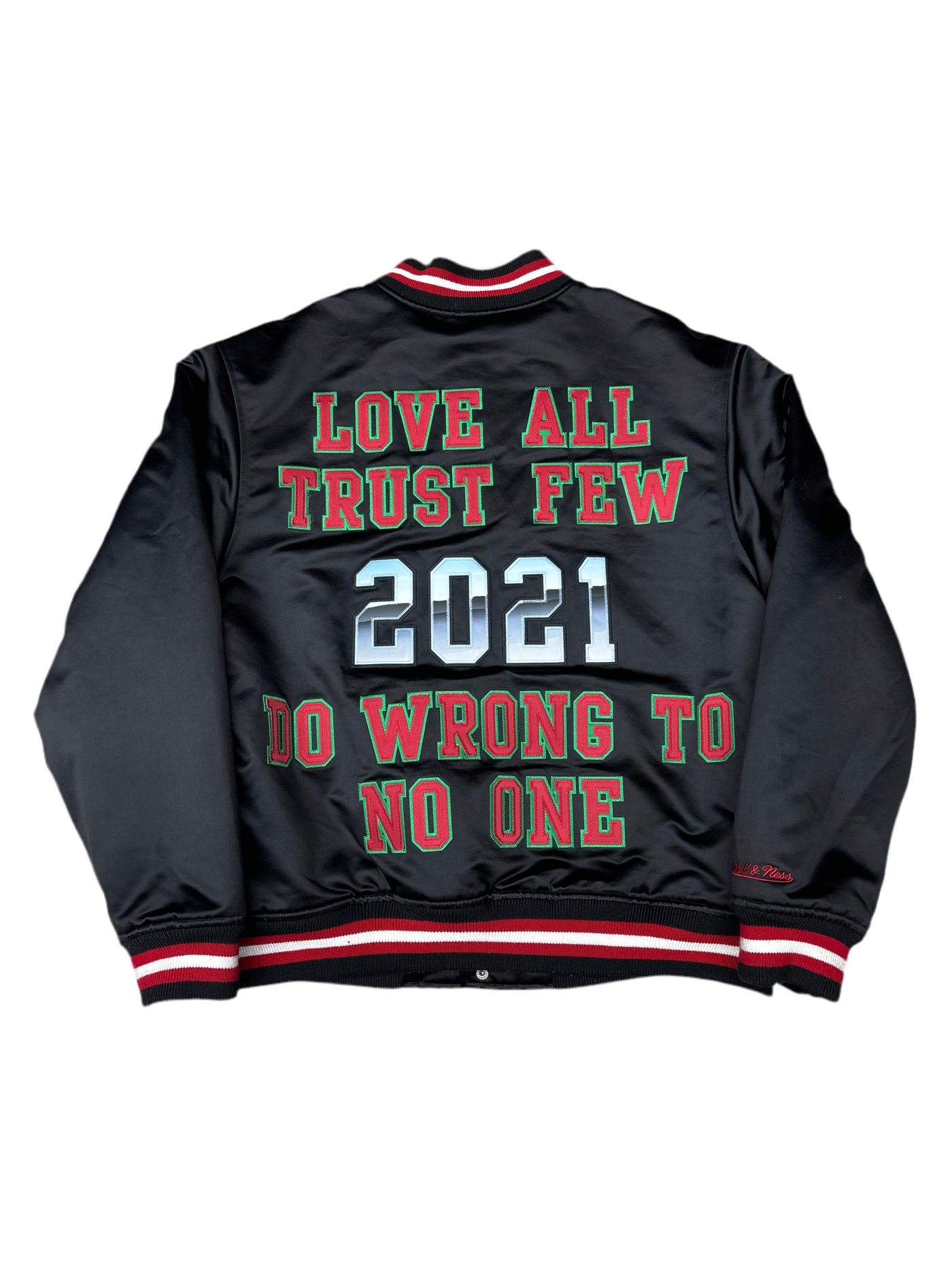 Supreme Mitchell And Ness Black
Varsity Jacket