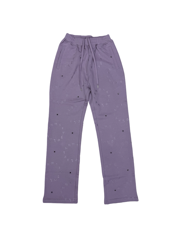 Niviour Timeless Light Purple Flared Sweatpants