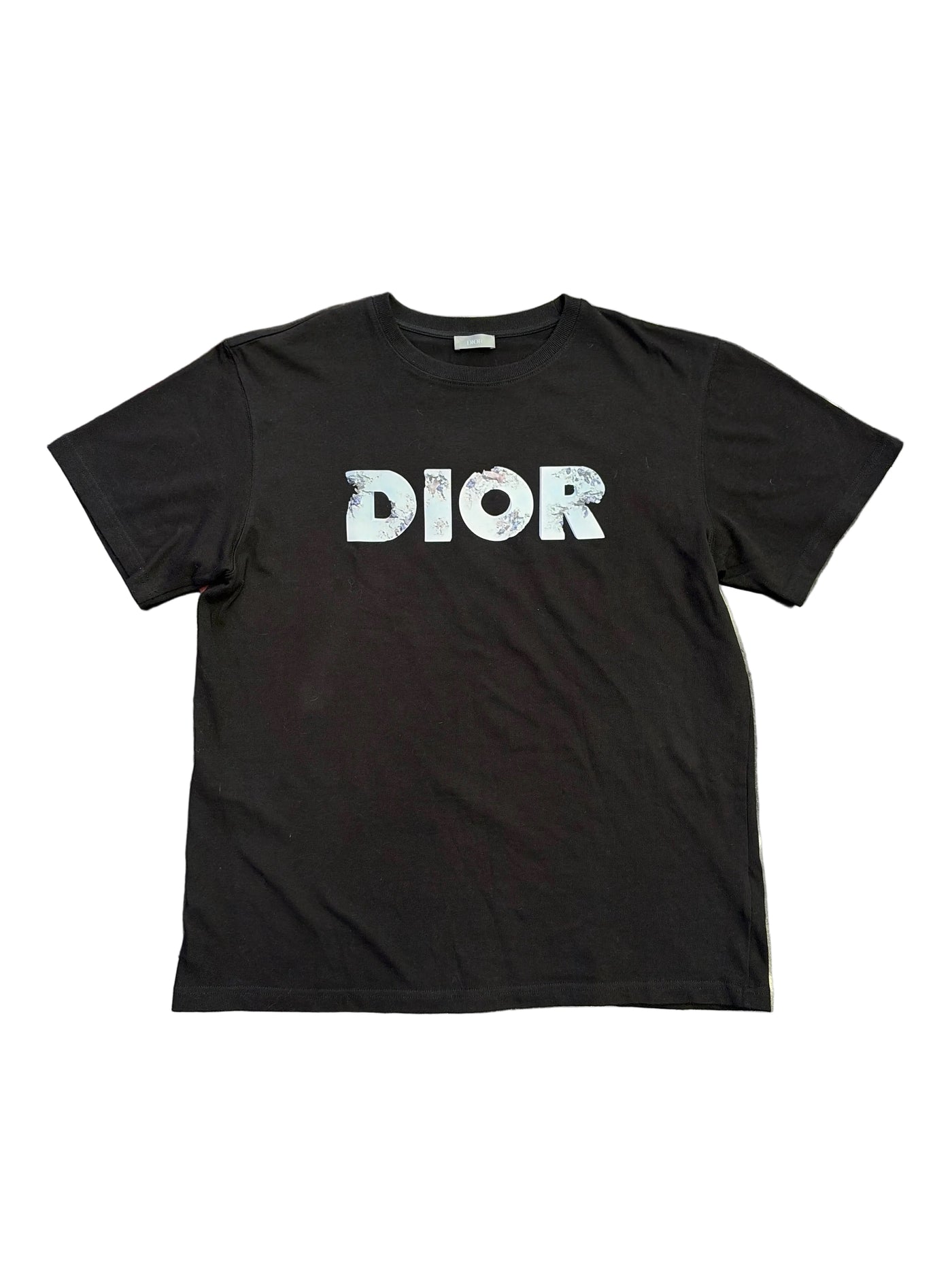 Dior x Daniel Arsham Moon Crystal Logo Tee Black