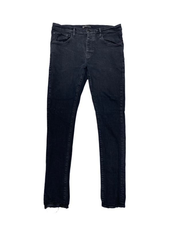 Purple Brand Low Rise Slim Fit Jeans Black