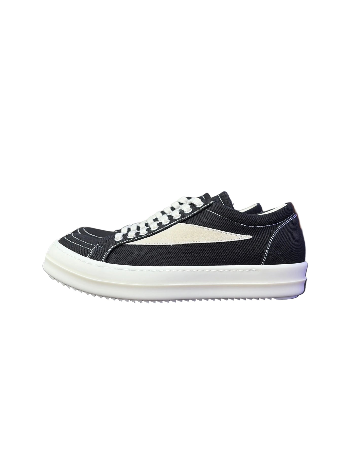 Rick Owens DRKSHDW Vintage Canvas Sneakers Black Milk