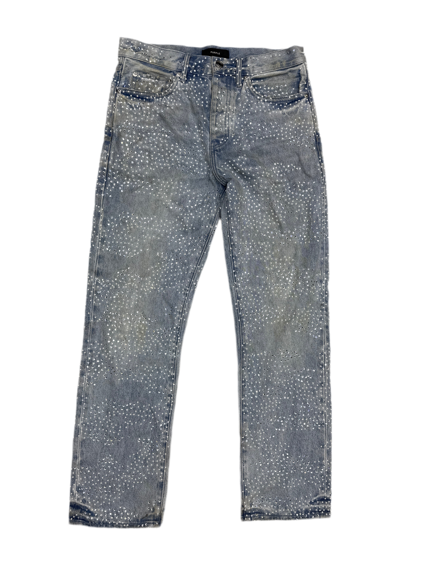 Purpl Rhinestone Pearl Denim Jeans