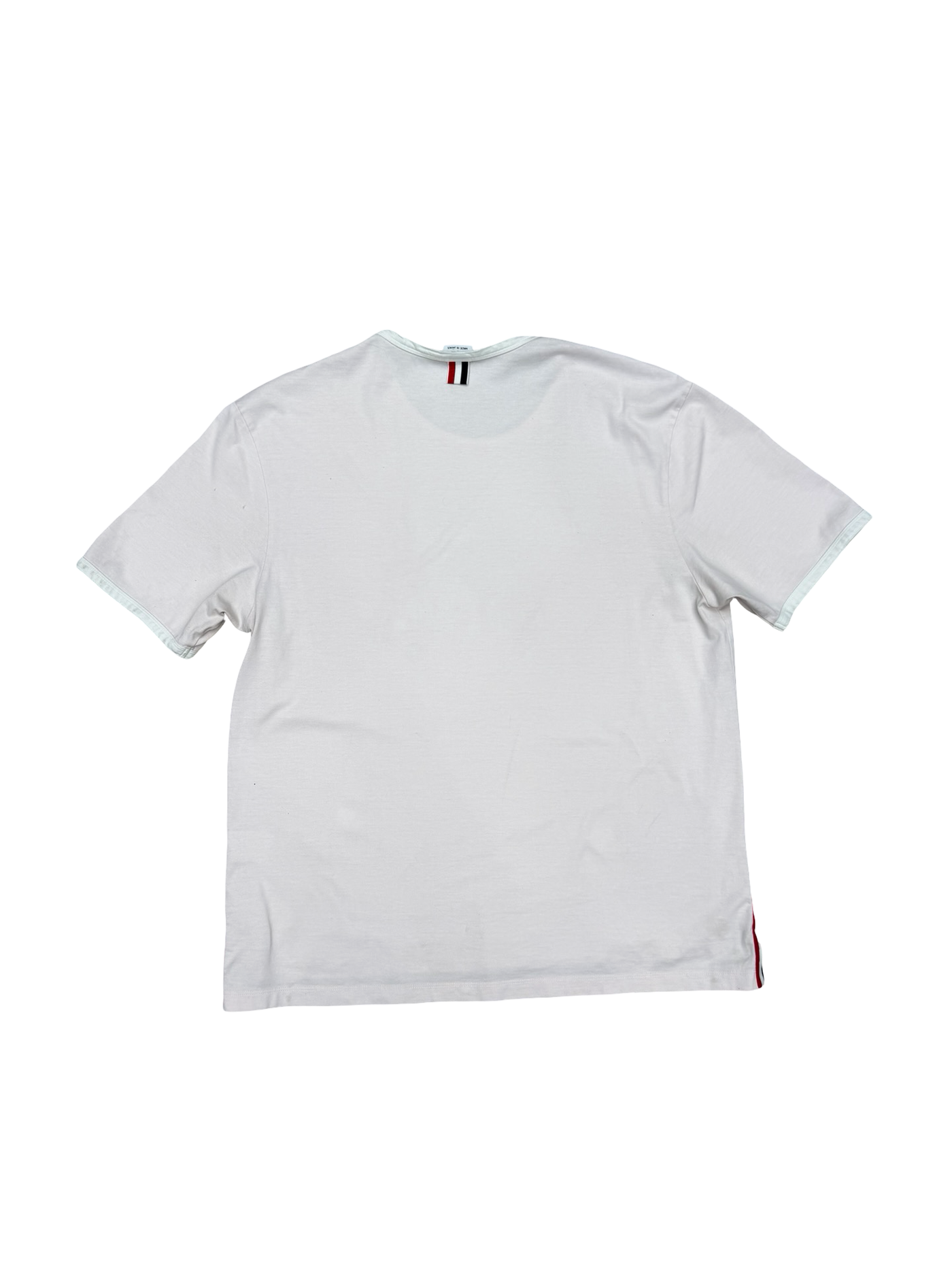 Thom Browne Cotton Waffle Rib Cuff Tshirt