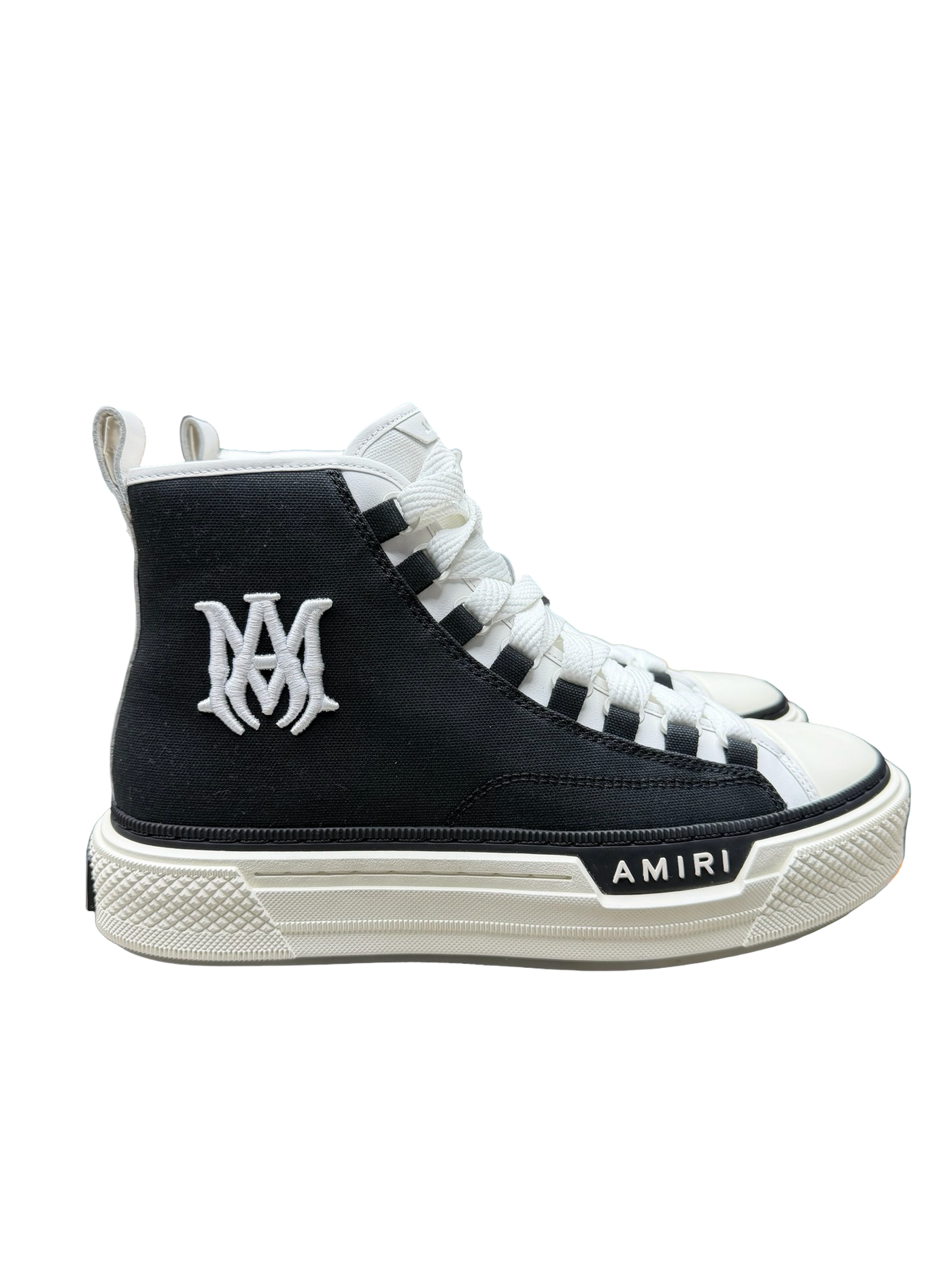 Amiri Black & White MA Court Hi Sneakers