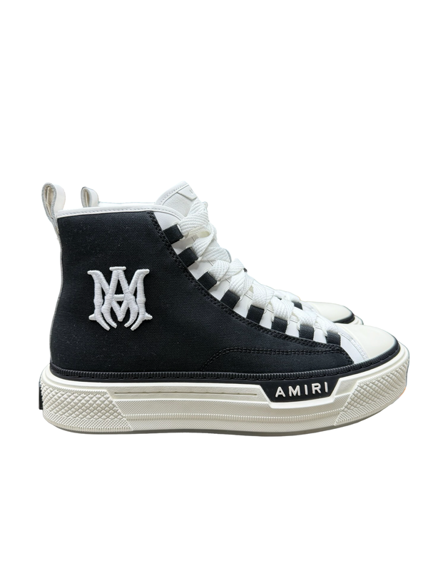 Amiri Black & White MA Court Hi Sneakers