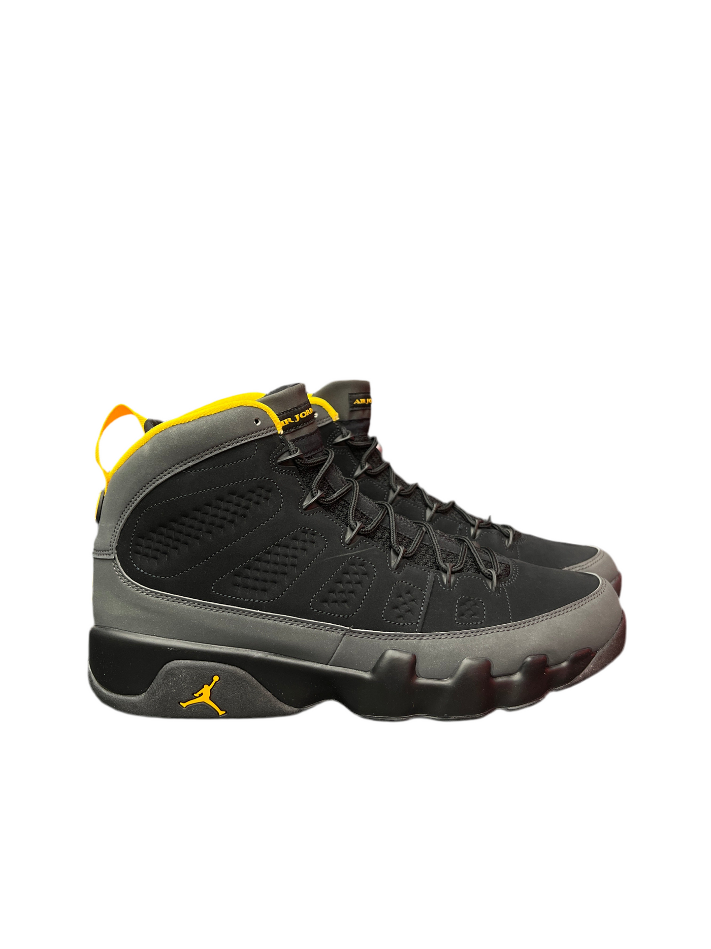 Nike Air Jordan 9 Retro Dark Charcoal University Gold