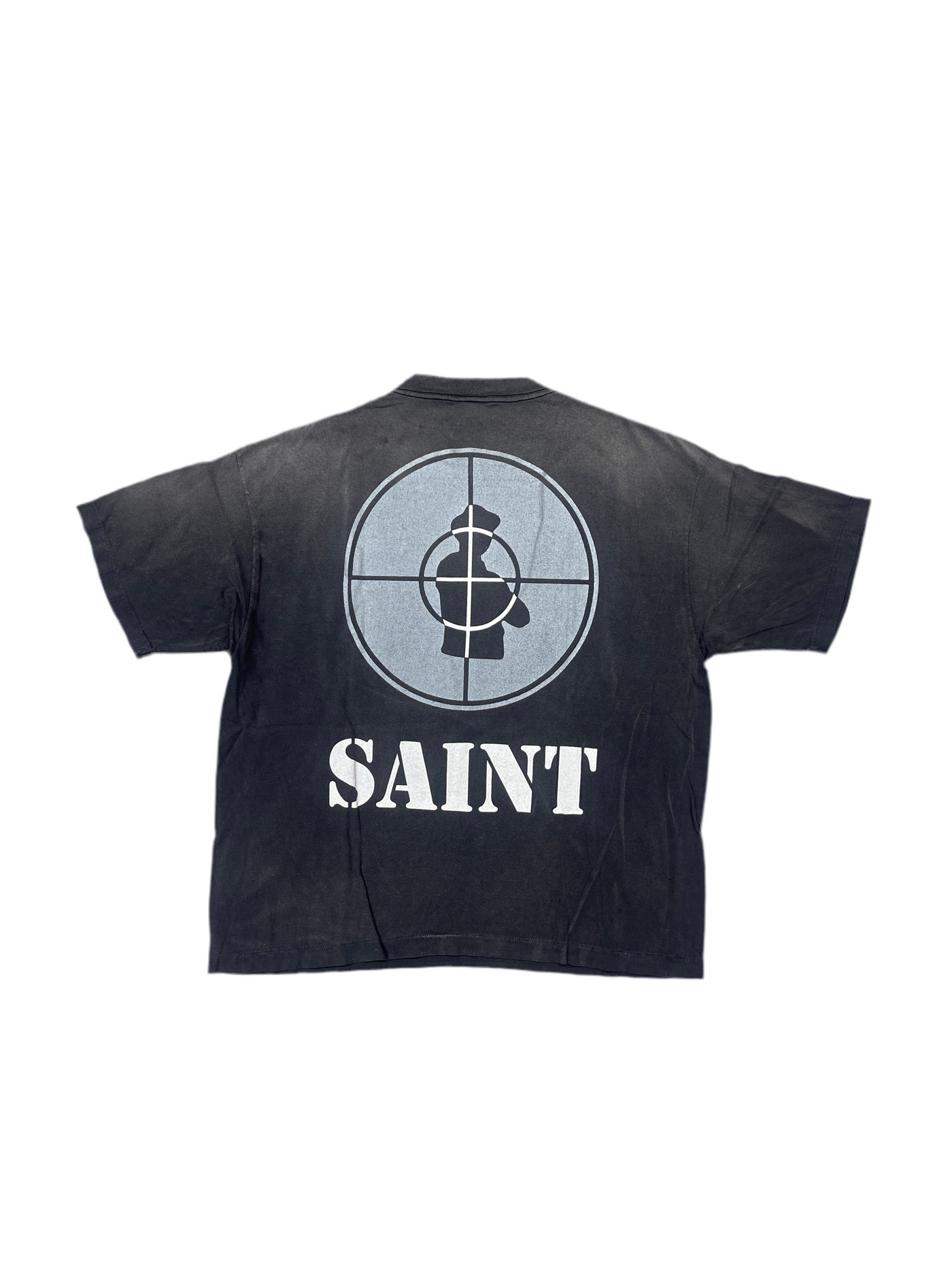 Saint Michael Public Enemy T-Shirt Washed Black