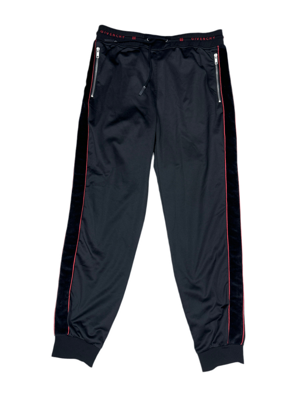 Givenchy Black Velvet Sweatpants