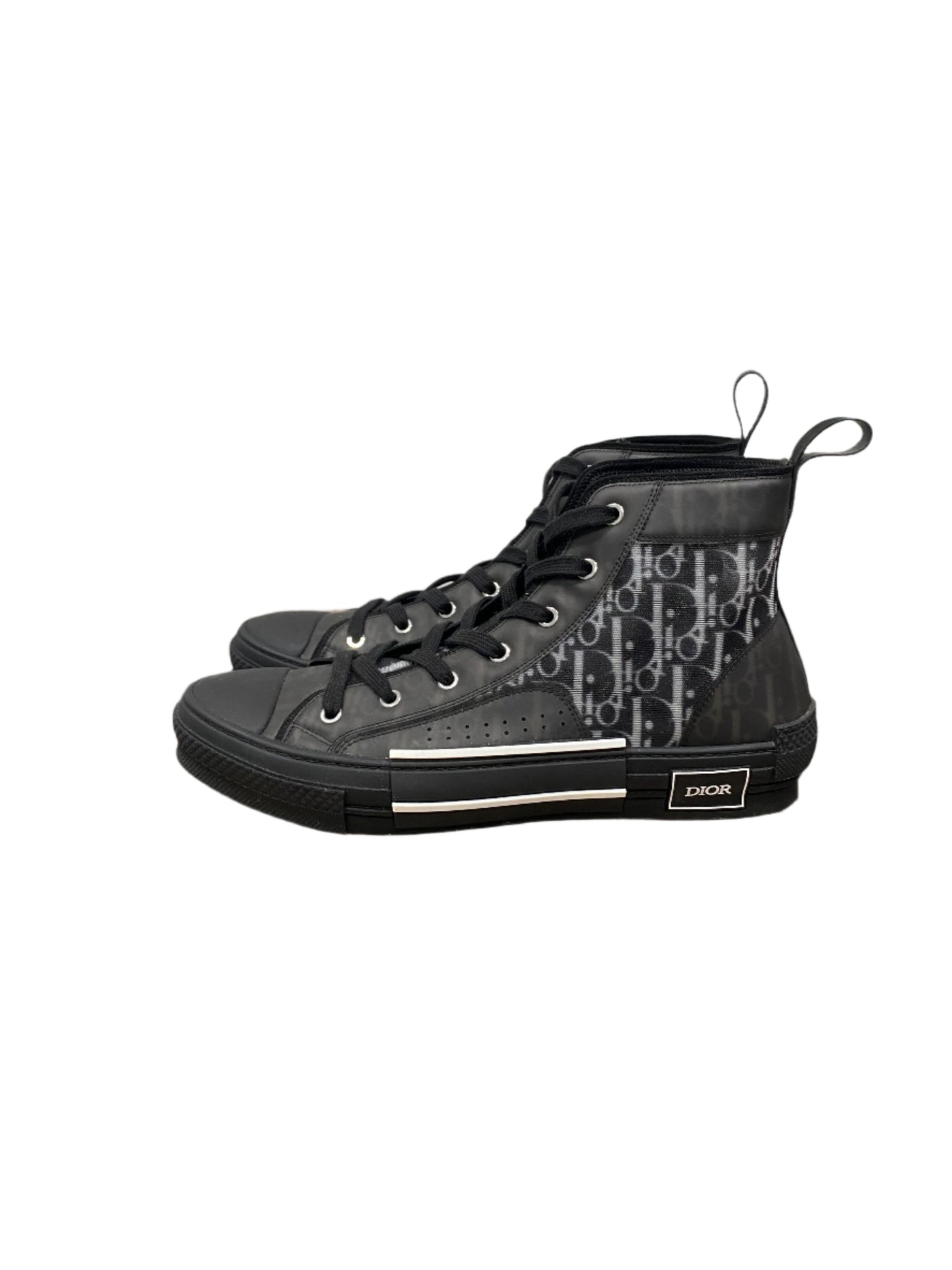 Dior B23 High Top Canvas Oblique Black