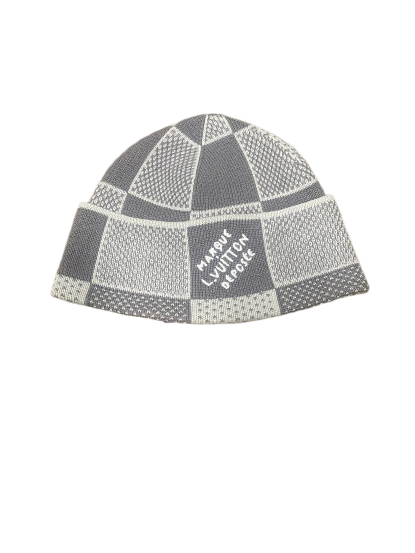LV Damier Heritage Beanie Grey