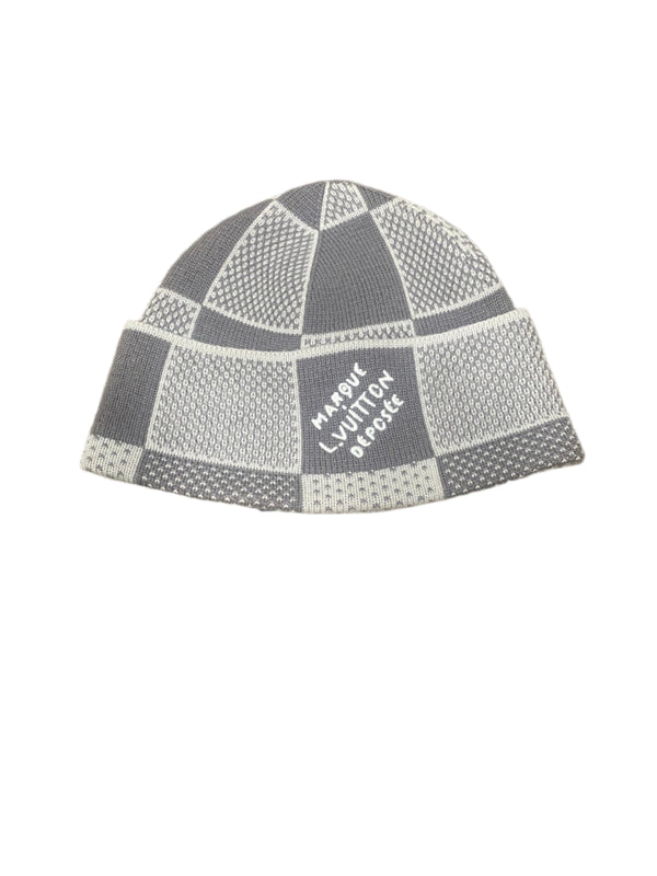 LV Damier Heritage Beanie Grey
