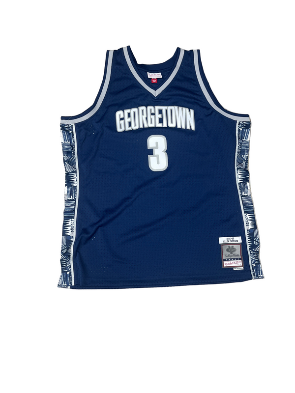 Allen Iverson Georgetown Hoyas 1983-84 Navy Swingman  Jersey