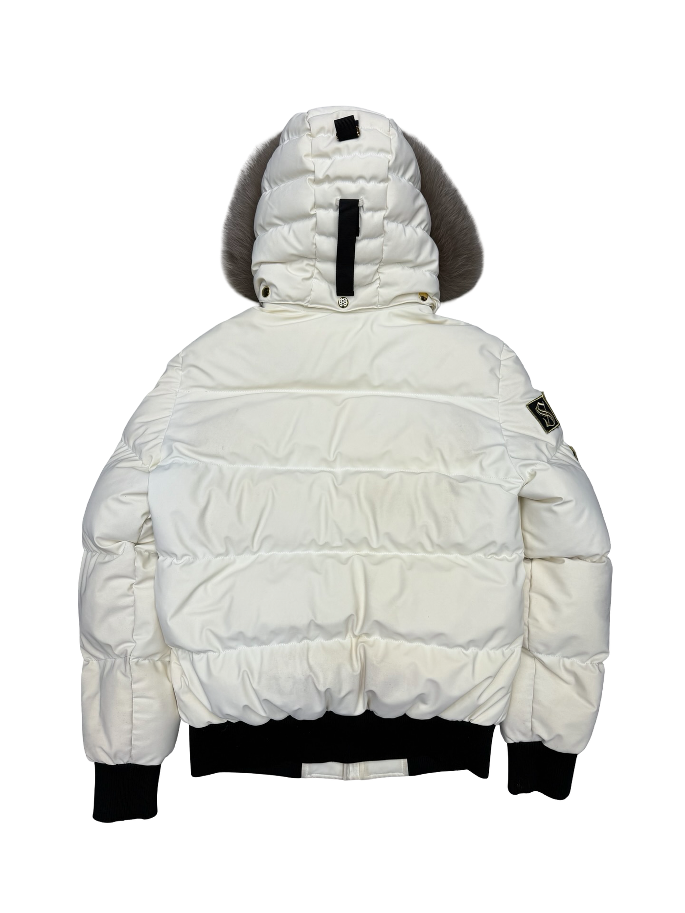 Moose Knuckles Padded Patch Bomber Jacket