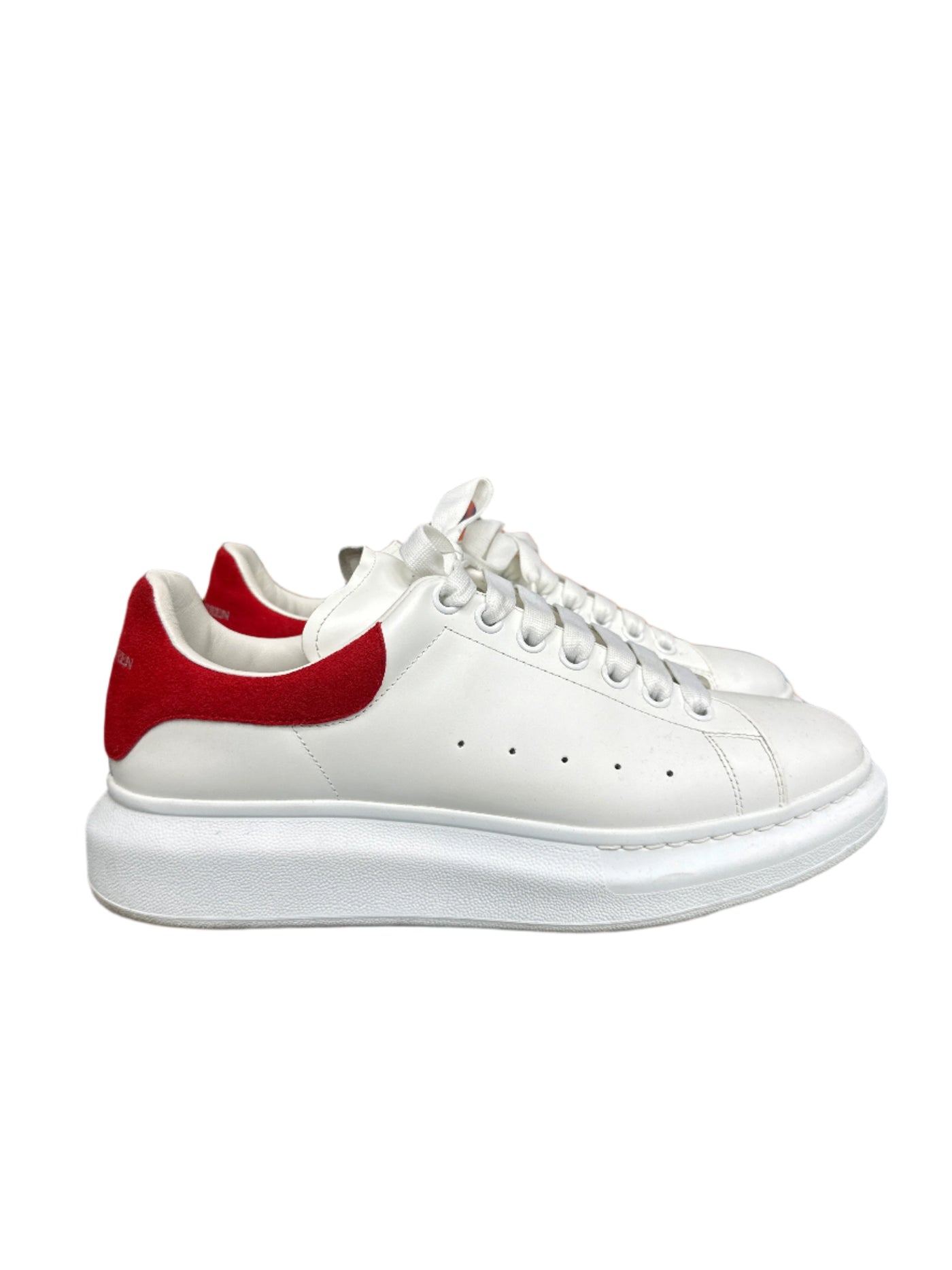 Alexander McQueen Oversized White and Red Sneakers