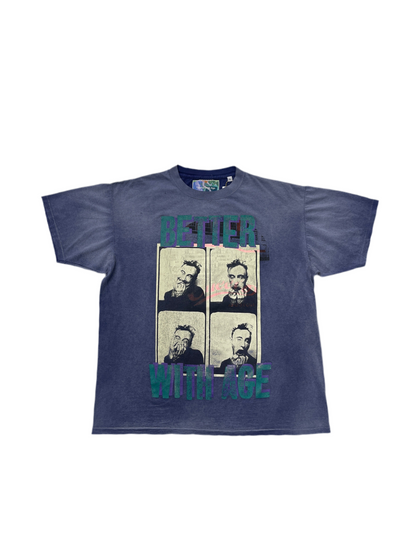 Better With Age Weirdo Tee Navy Wash
