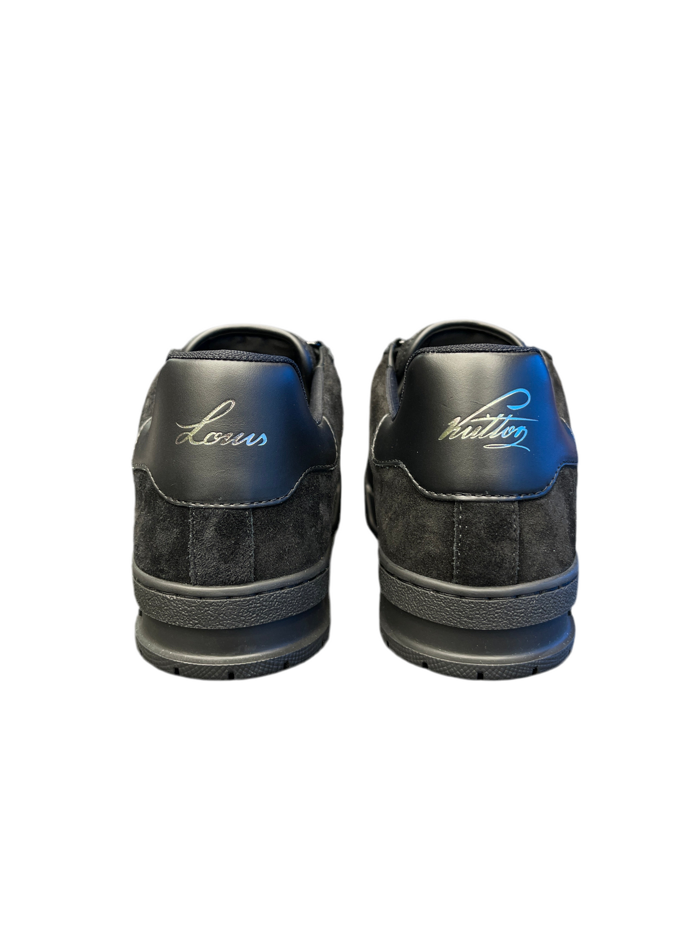 LV Trainer Black Suede