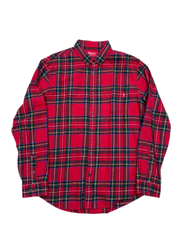 Supreme Tartan Flannel Shirt Red