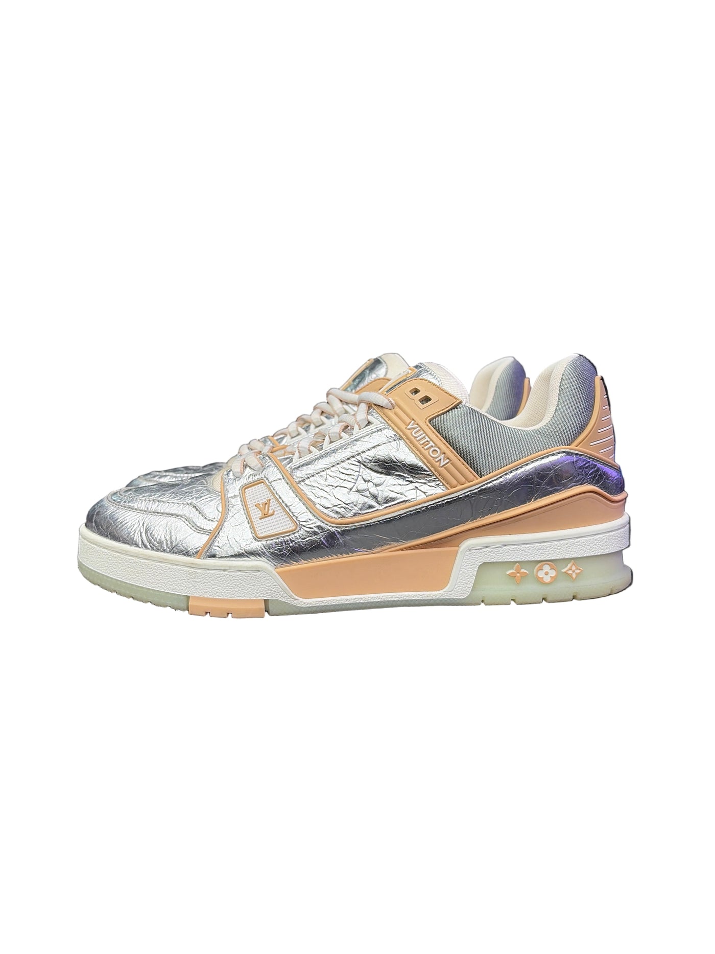 LV Trainers Metallic Beige