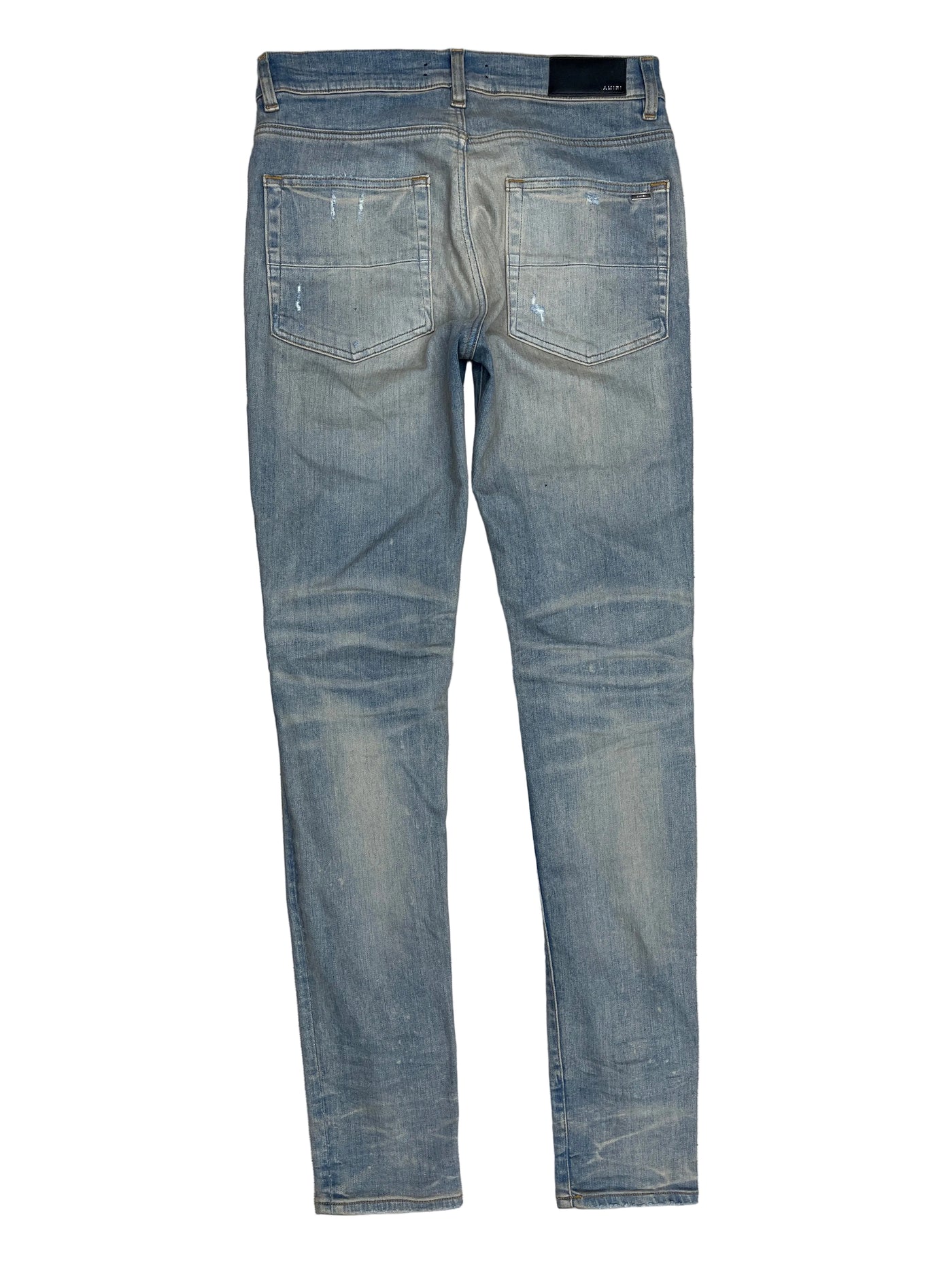 Amiri MX1 White Patch Skinny Fit Jeans