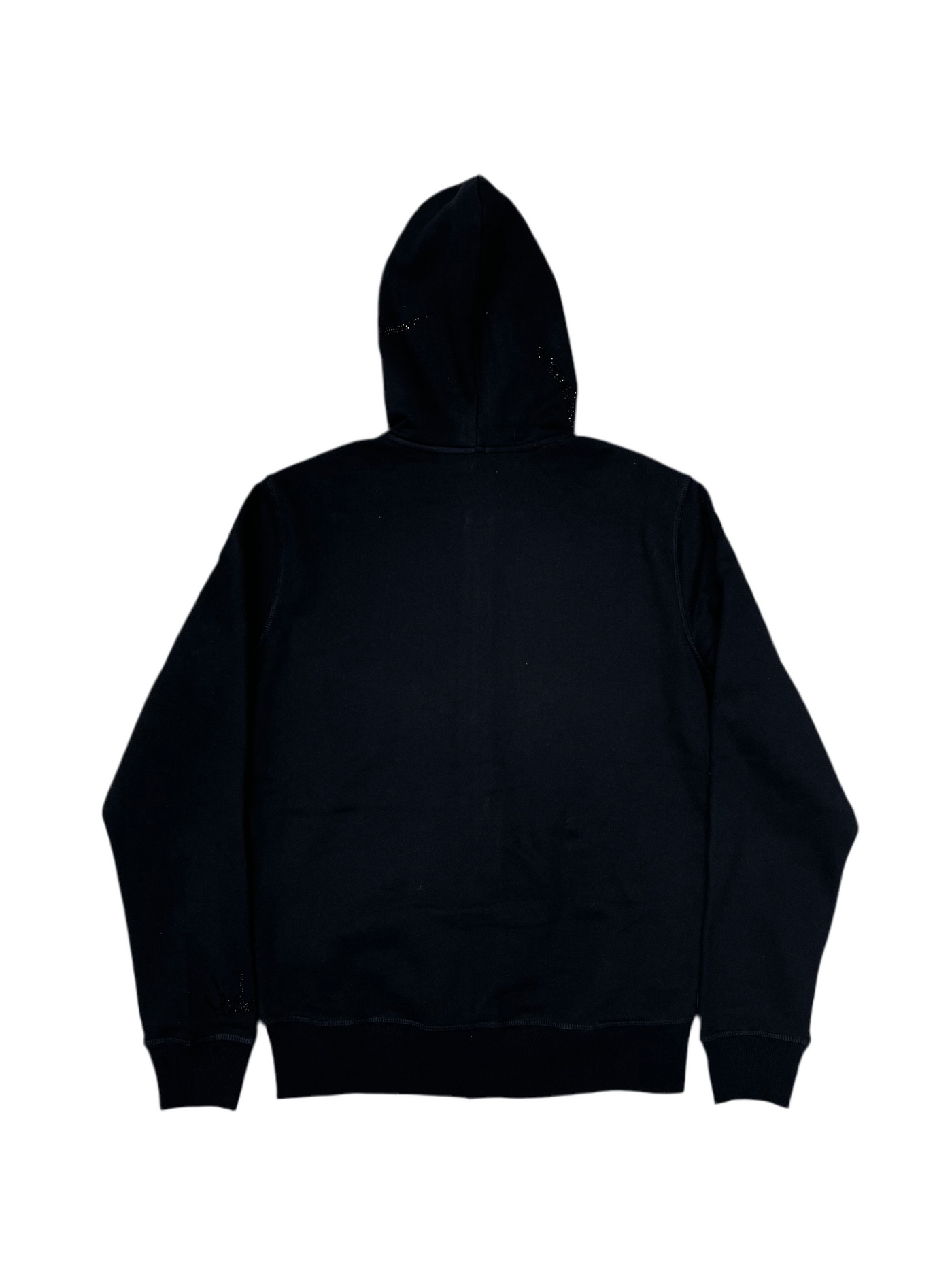 NewYrrk Black Zip-Up Hoodie w/ Black Crystal